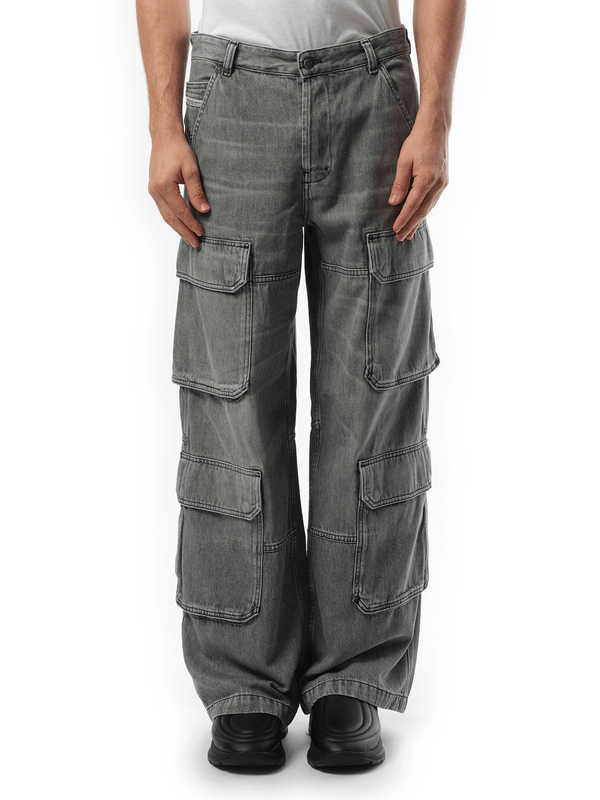Diesel D-Touch Cargo Pants in Grey
