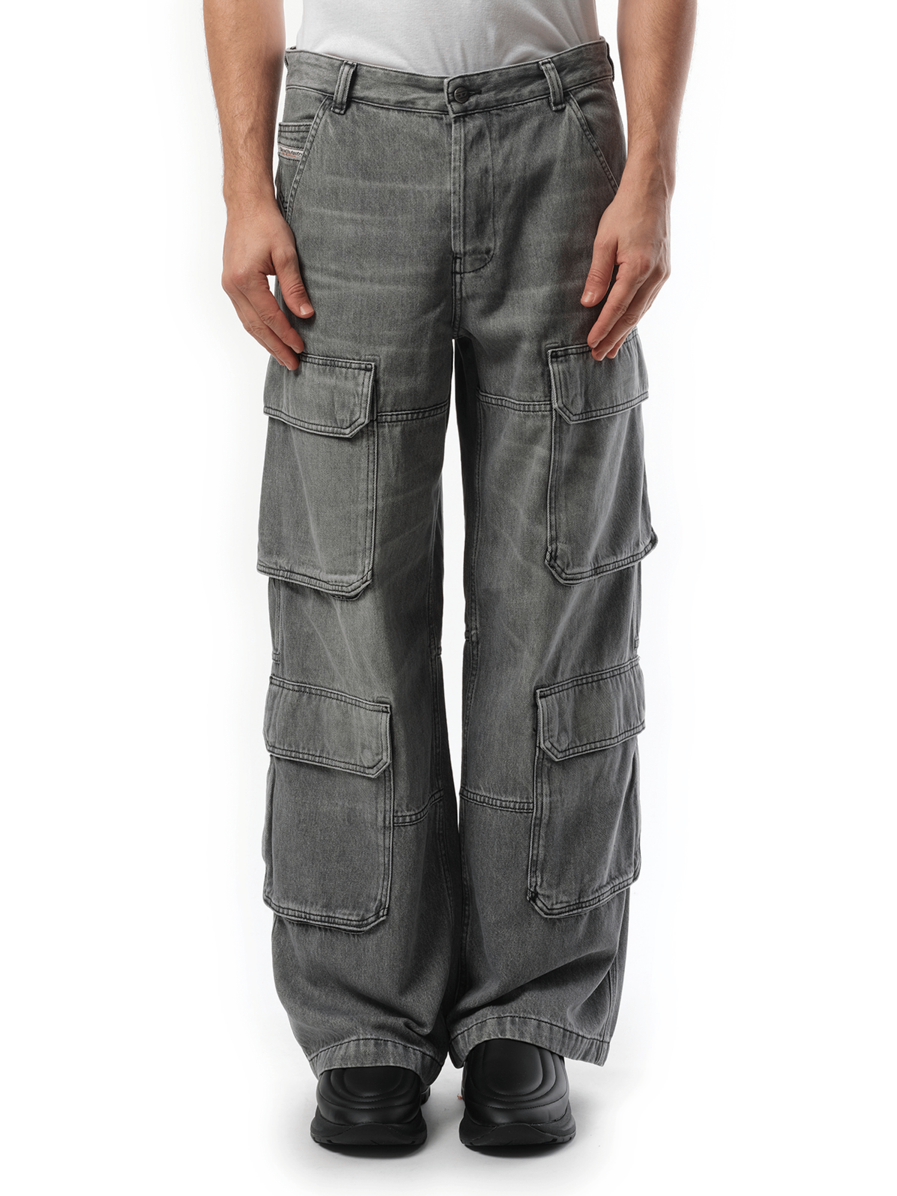 Diesel D-Touch Cargo Pants in Grey