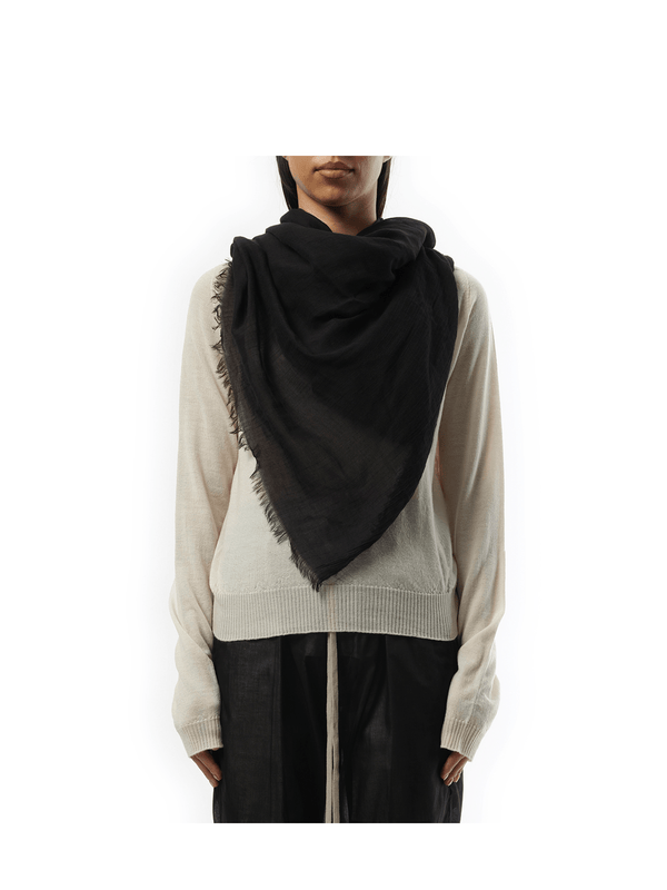 Rick Owens Kika Mega Scarf in Black