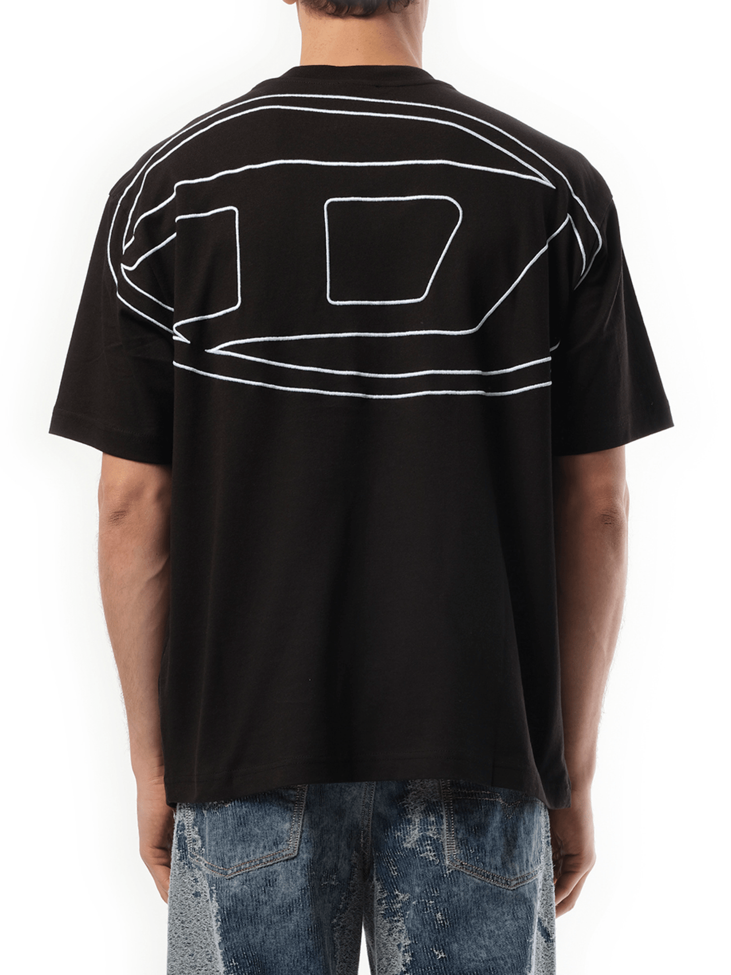 Diesel T-Boggy Oval D T-Shirt in Black