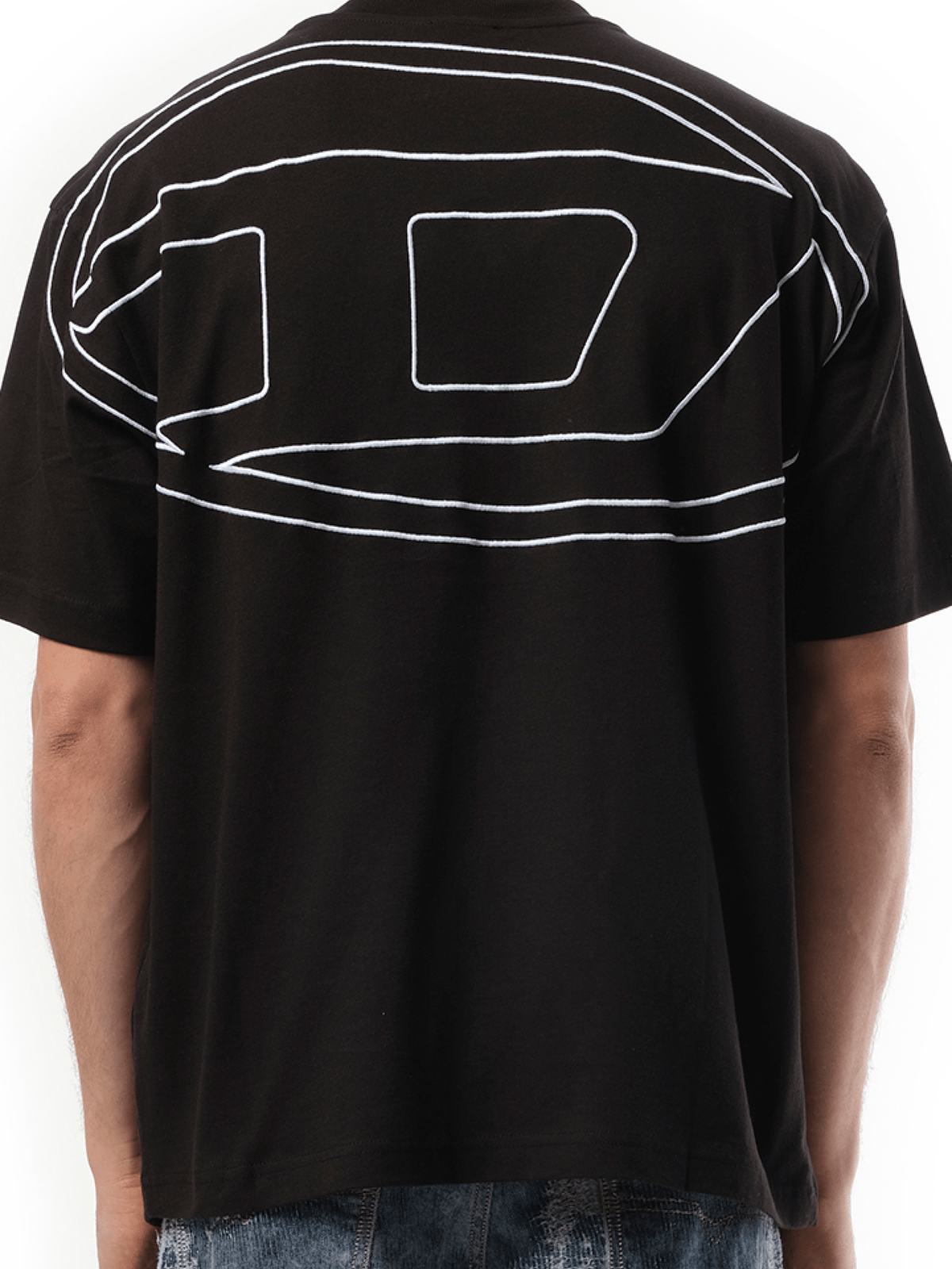 Diesel T-Boggy Oval D T-Shirt in Black