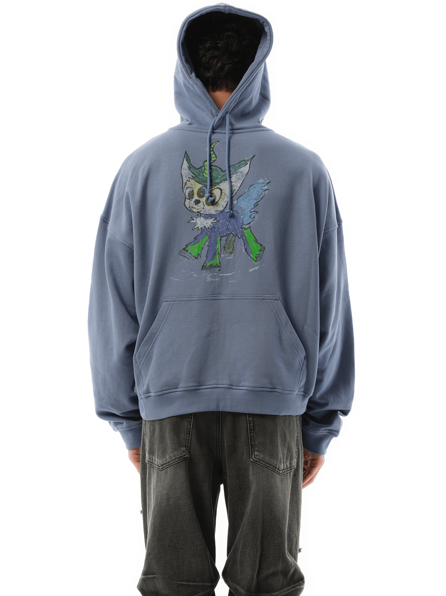 We11Done Twin All Around Hoodie Zip-Up in Sky