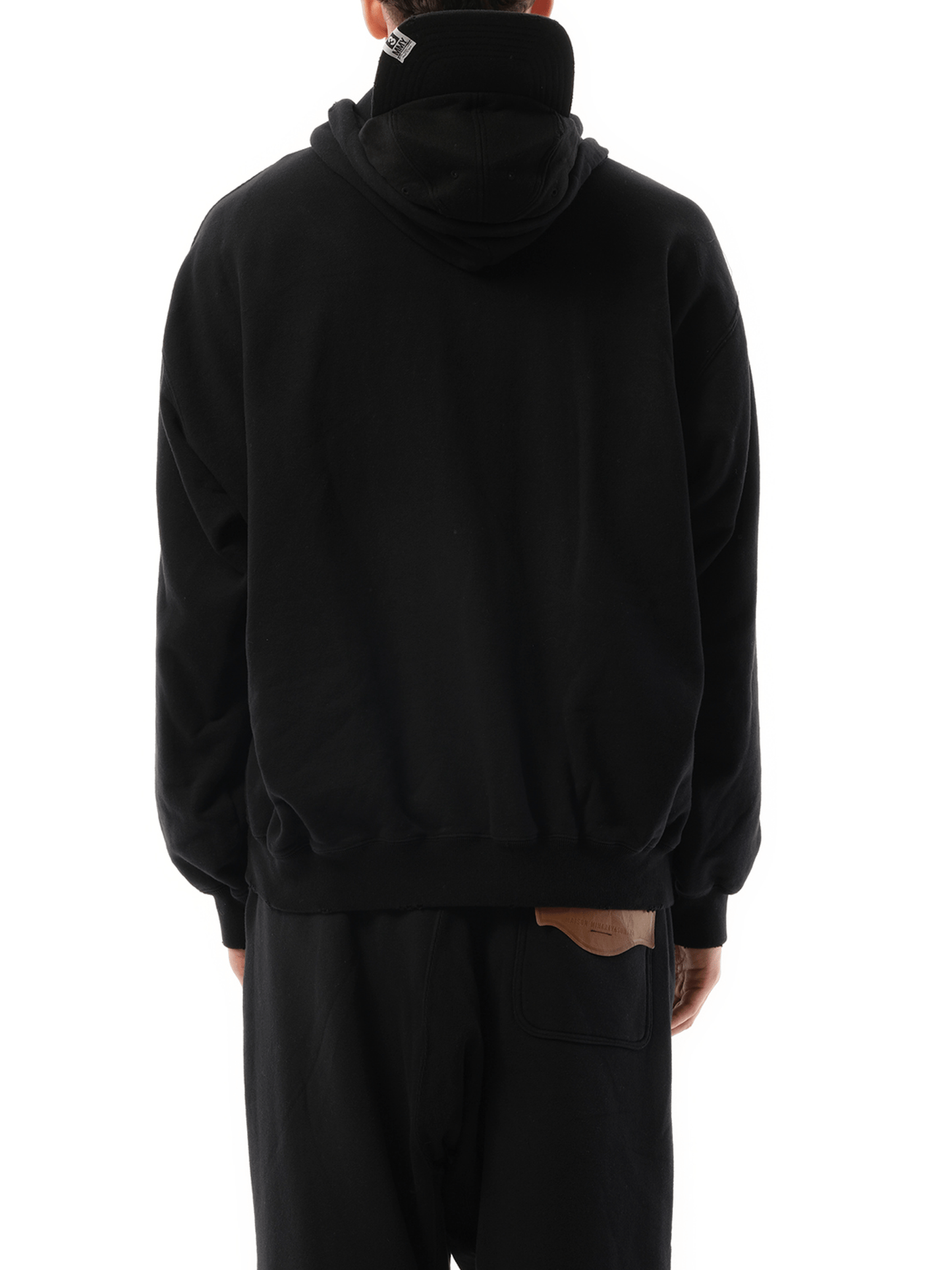 Maison Mihara Yasuhiro Cap Combined Parka in Black