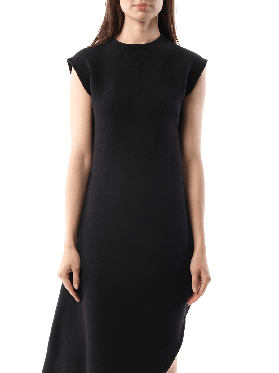 Sponge Sweat Dress in Black