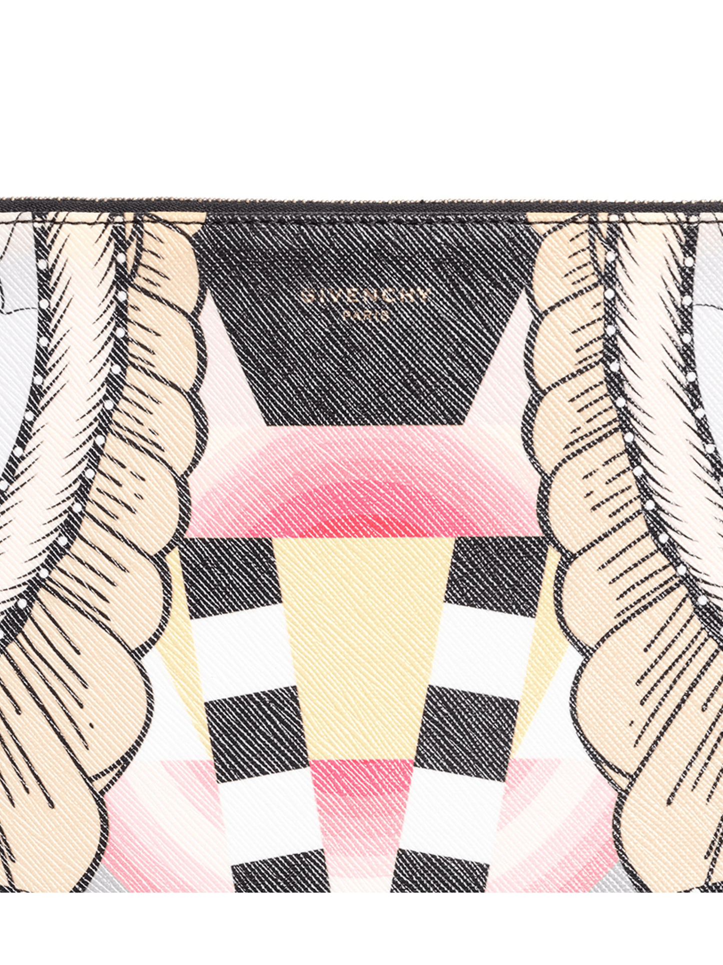 Iconic Print Large Pouch in Multicolor