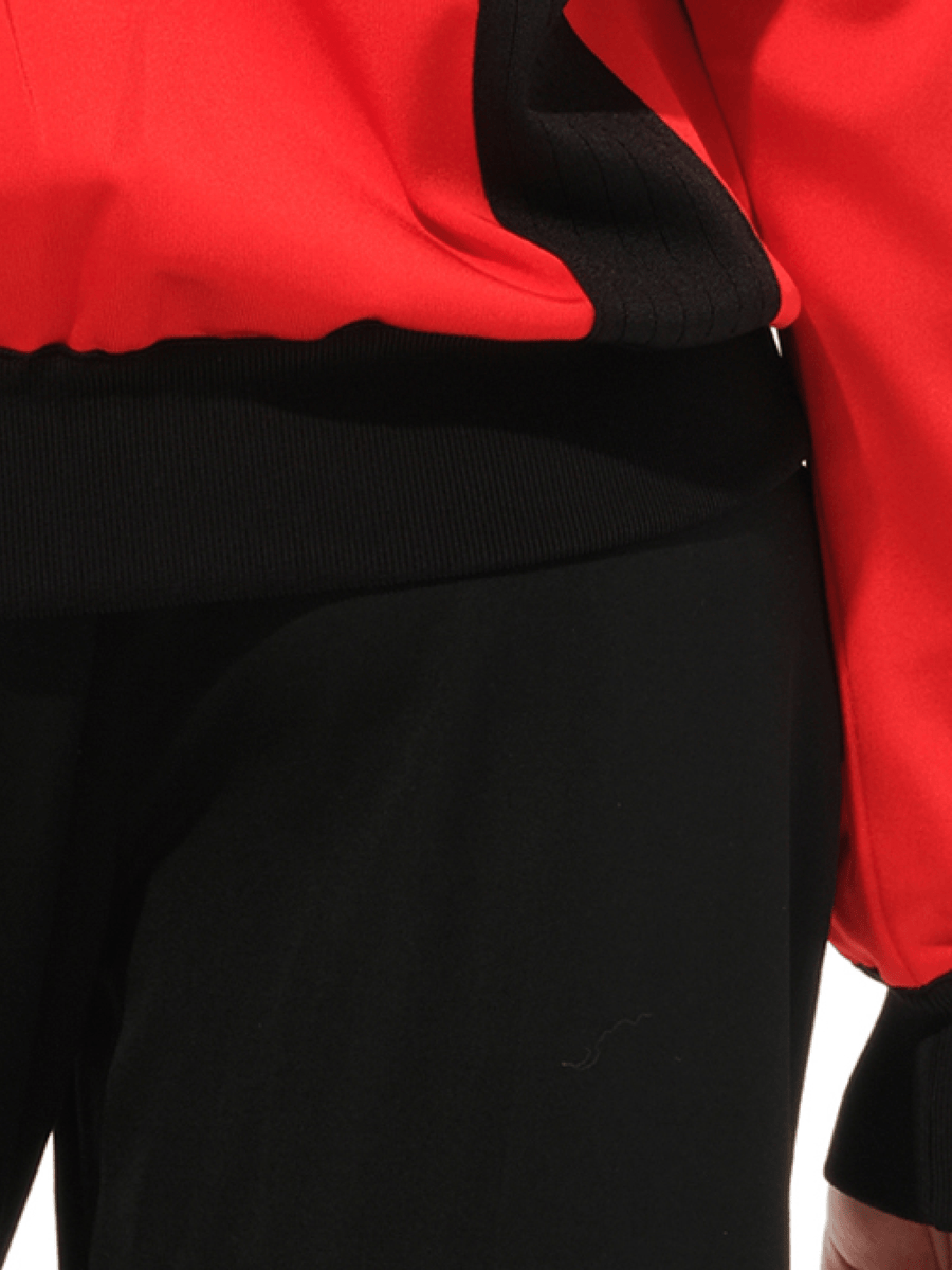 Turtle Neck Multi Sweater in Red