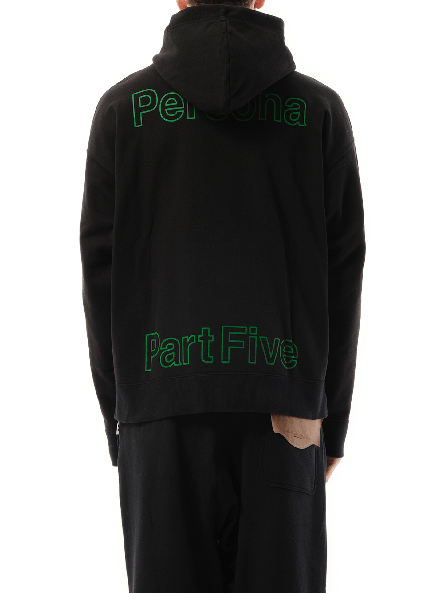 Maison Mihara Yasuhiro Leon Printed Hoodie in Black