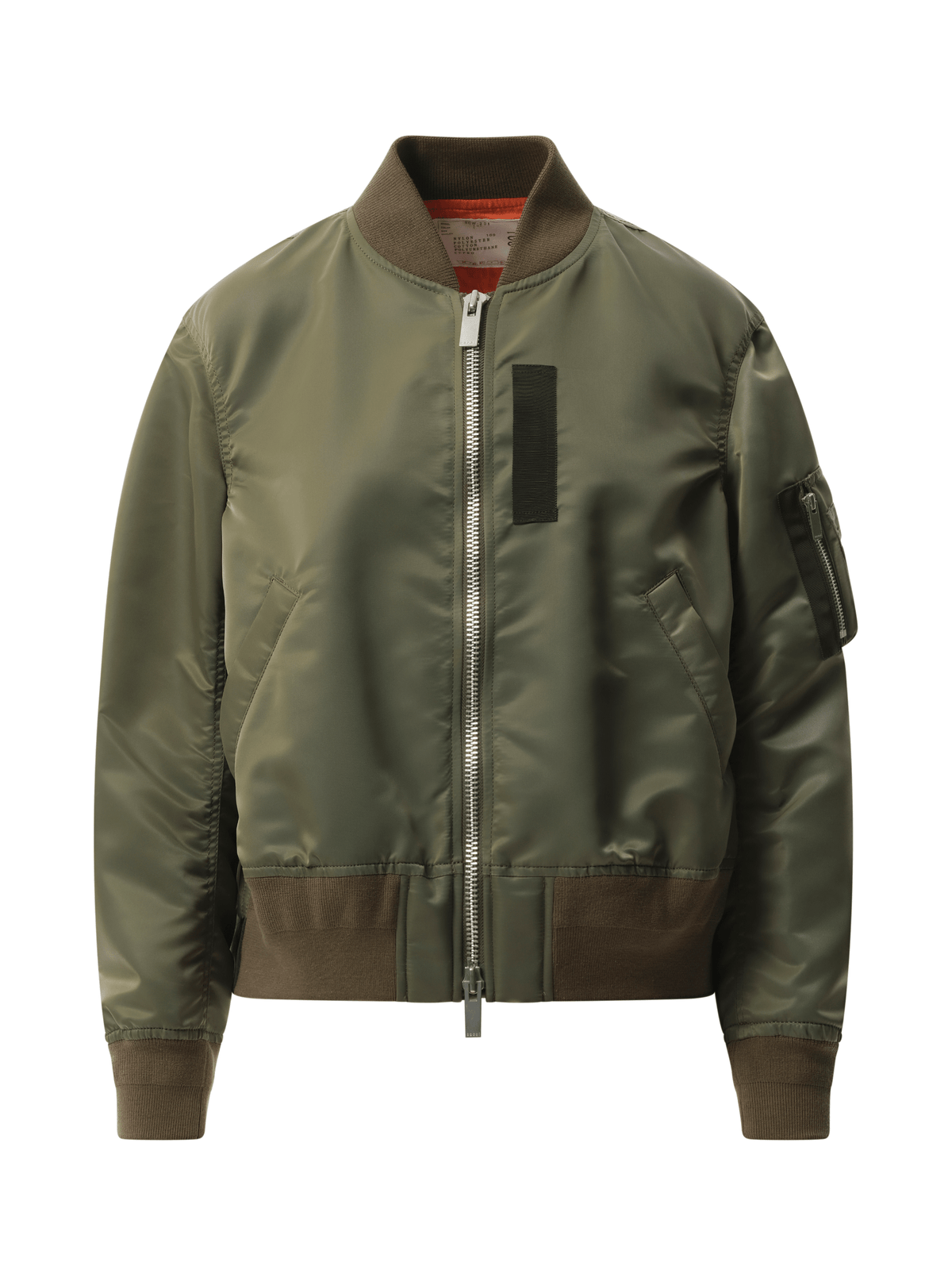Sacai Nylon Twill Blouson in Khaki