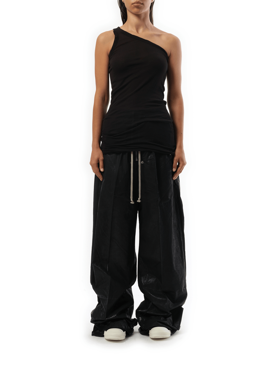 Rick Owens Drkshdw One Shoulder Tank Top in Black