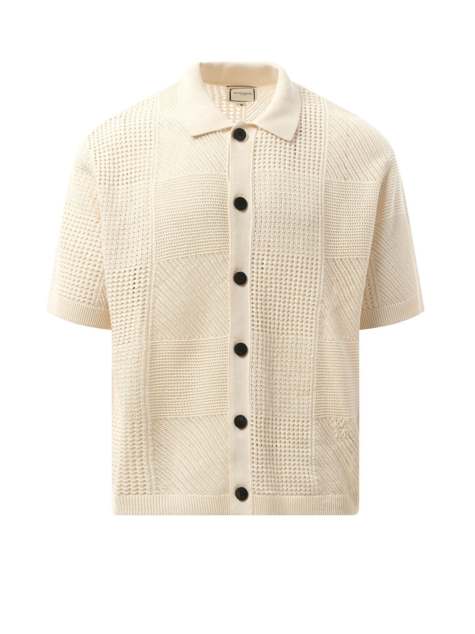 Wooyoungmi Crochet Shirt in Ivory