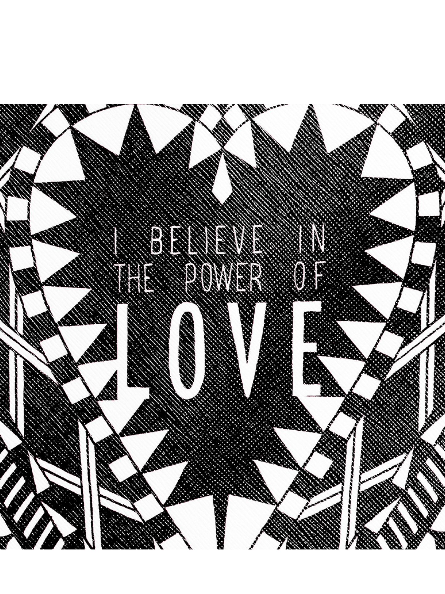 Iconic Print Pouch in Black/White