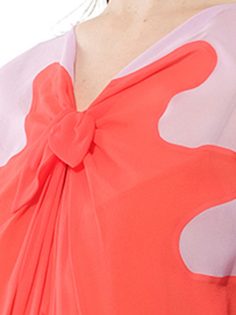 Belted Dress in Multicolor