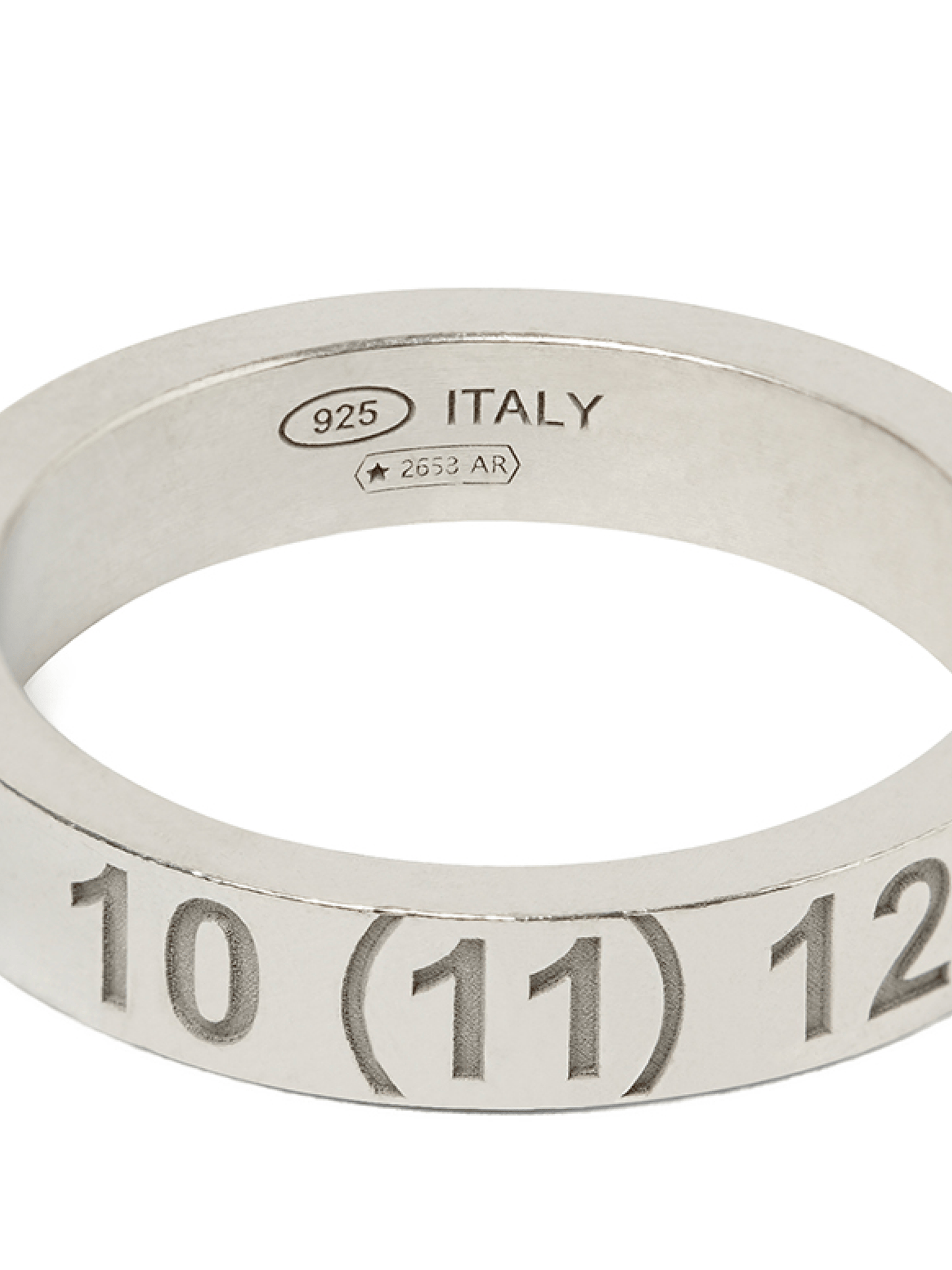 Number Reference Ring 4mm in Silver