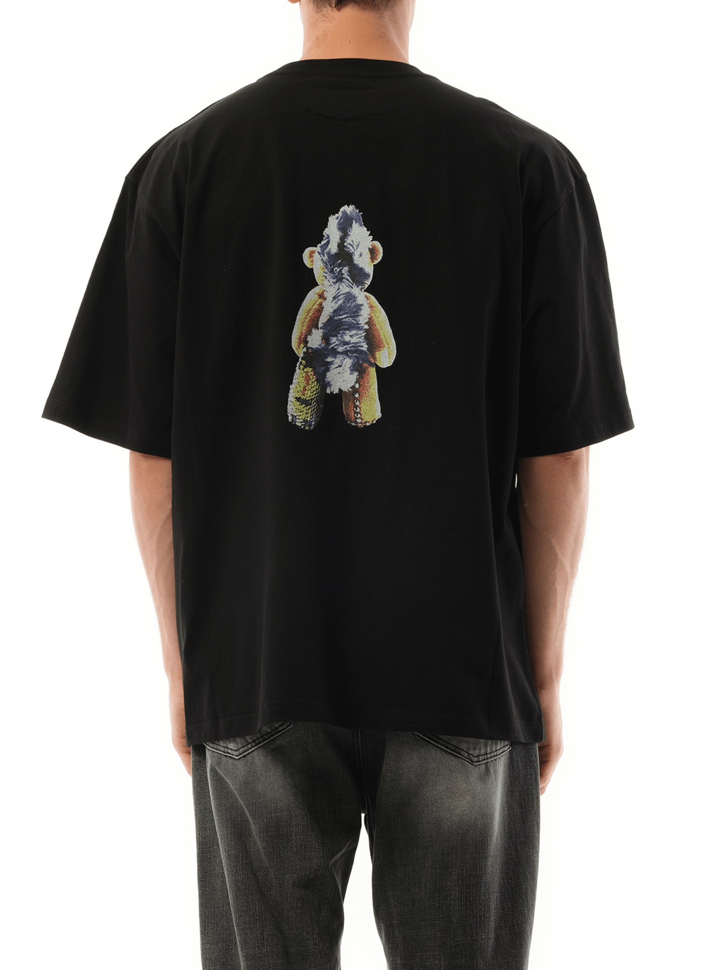 We11Done Punk Teddy T-Shirt in Black