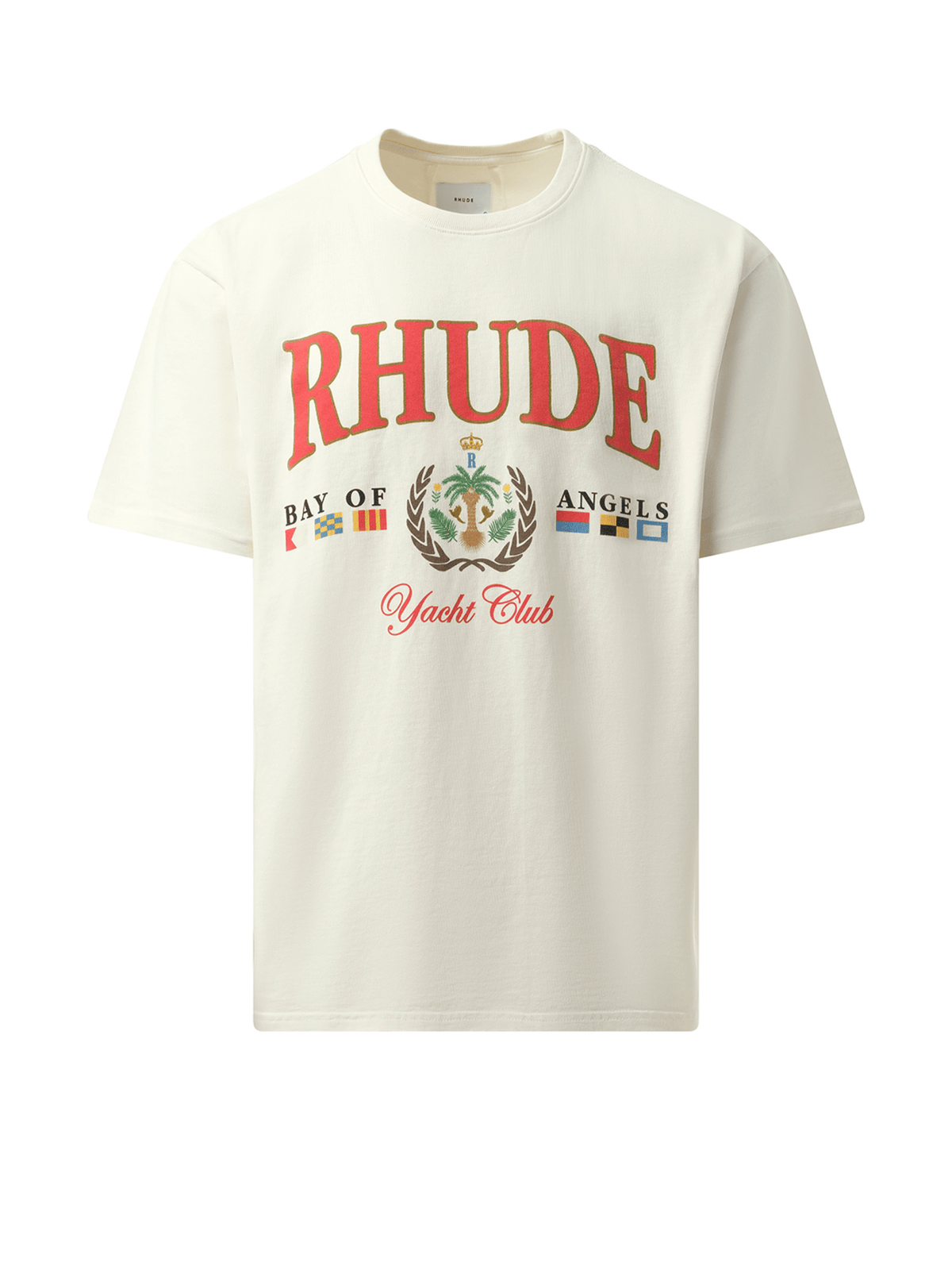 Rhude Bay of Angels Yacht T-Shirt in Vintage White