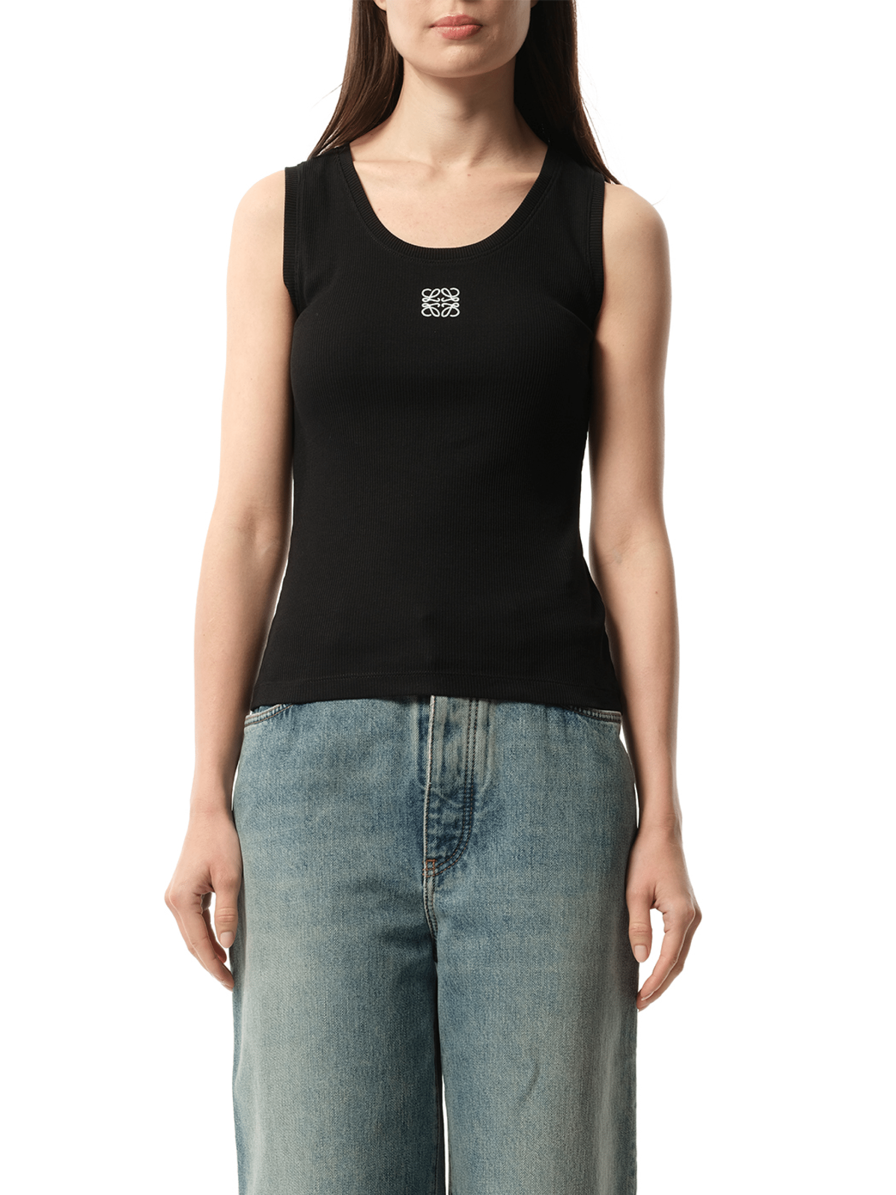 LOEWE Anagram Tanktop in Black | MARAIS LOEWE Anagram Tanktop in Black | MARAIS