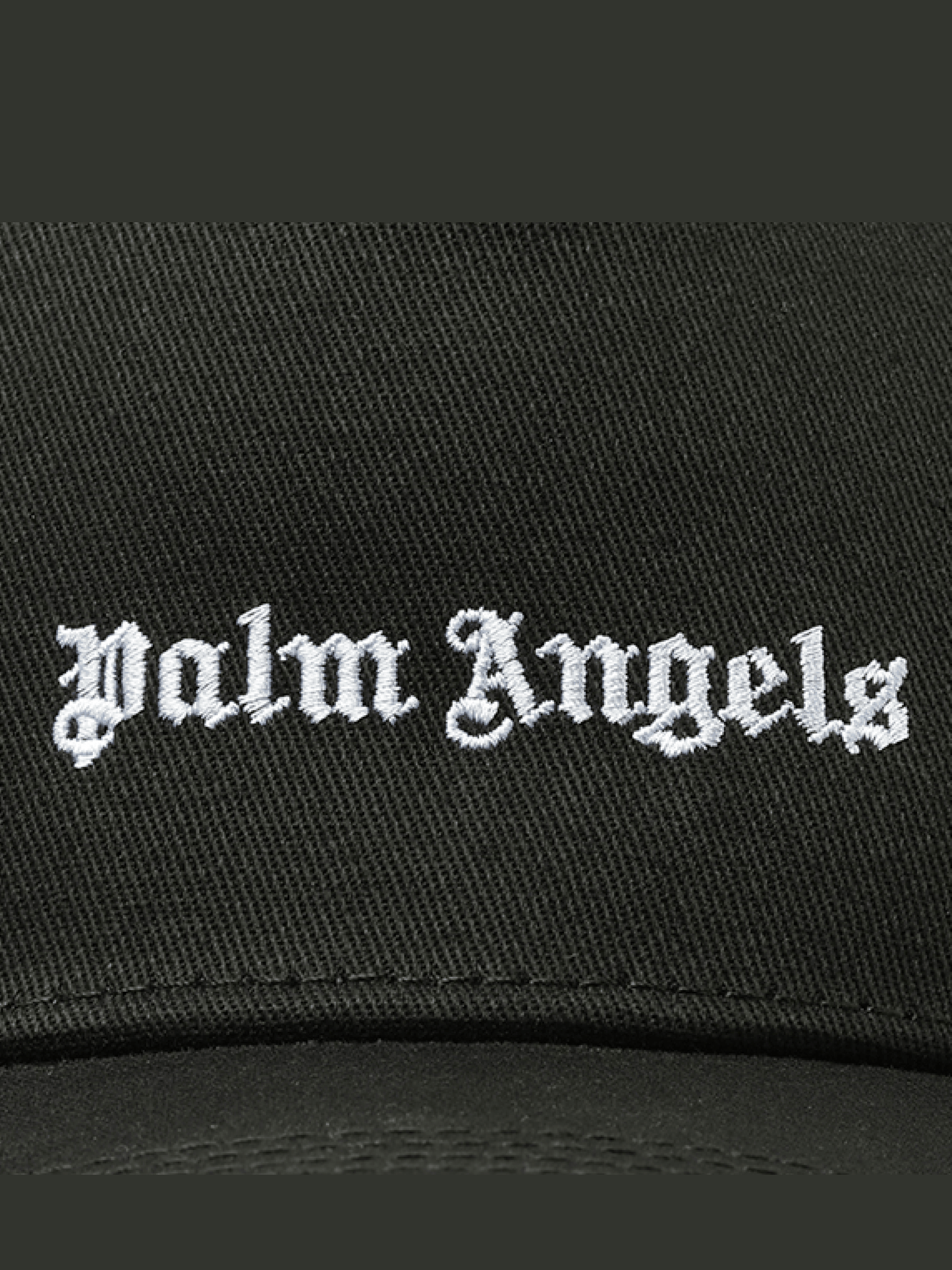 Palm Angels Classic Logo Cap in Black/Off White