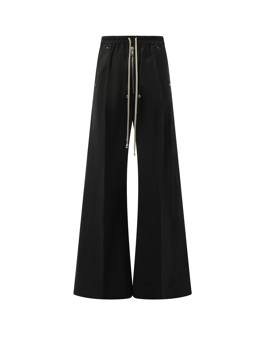 Rick Owens Heavy Cotton Wide Bela Pants in Black