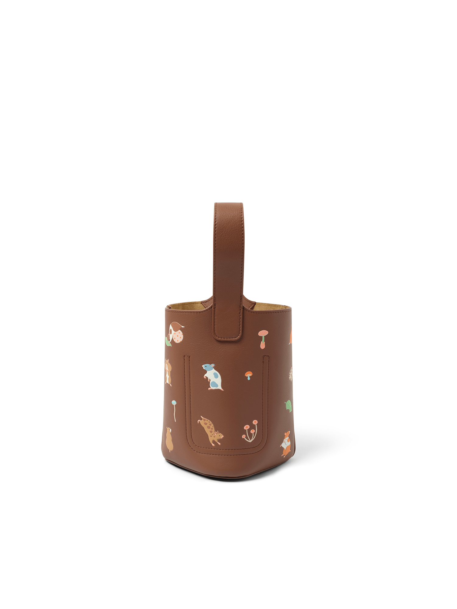 Loewe Pebble Bucket with Hamster in Havana