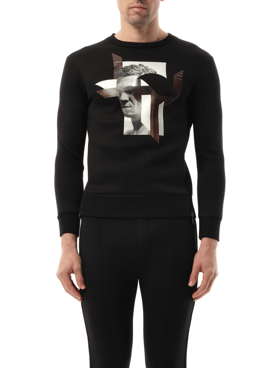 Sweatshirt in Black