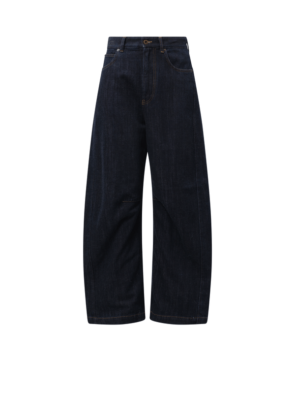 Loewe Anagram Barrel Jeans AF in Indigo Blue