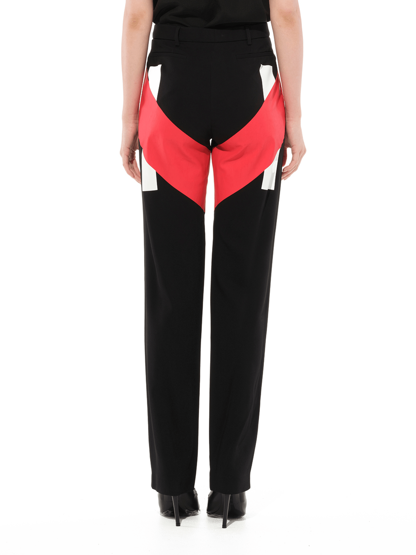 Pants in Black/Red
