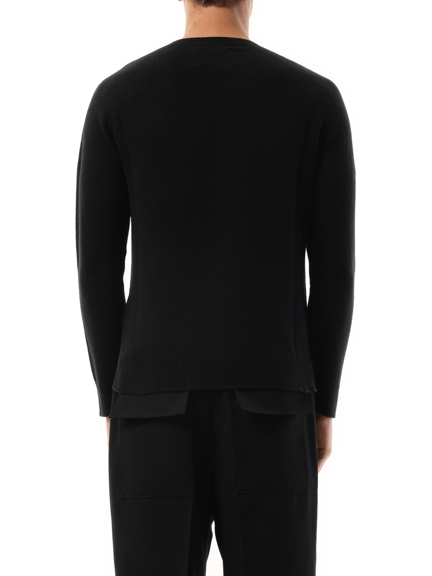 Jil Sander Cashmere Seamless Sweater in Black