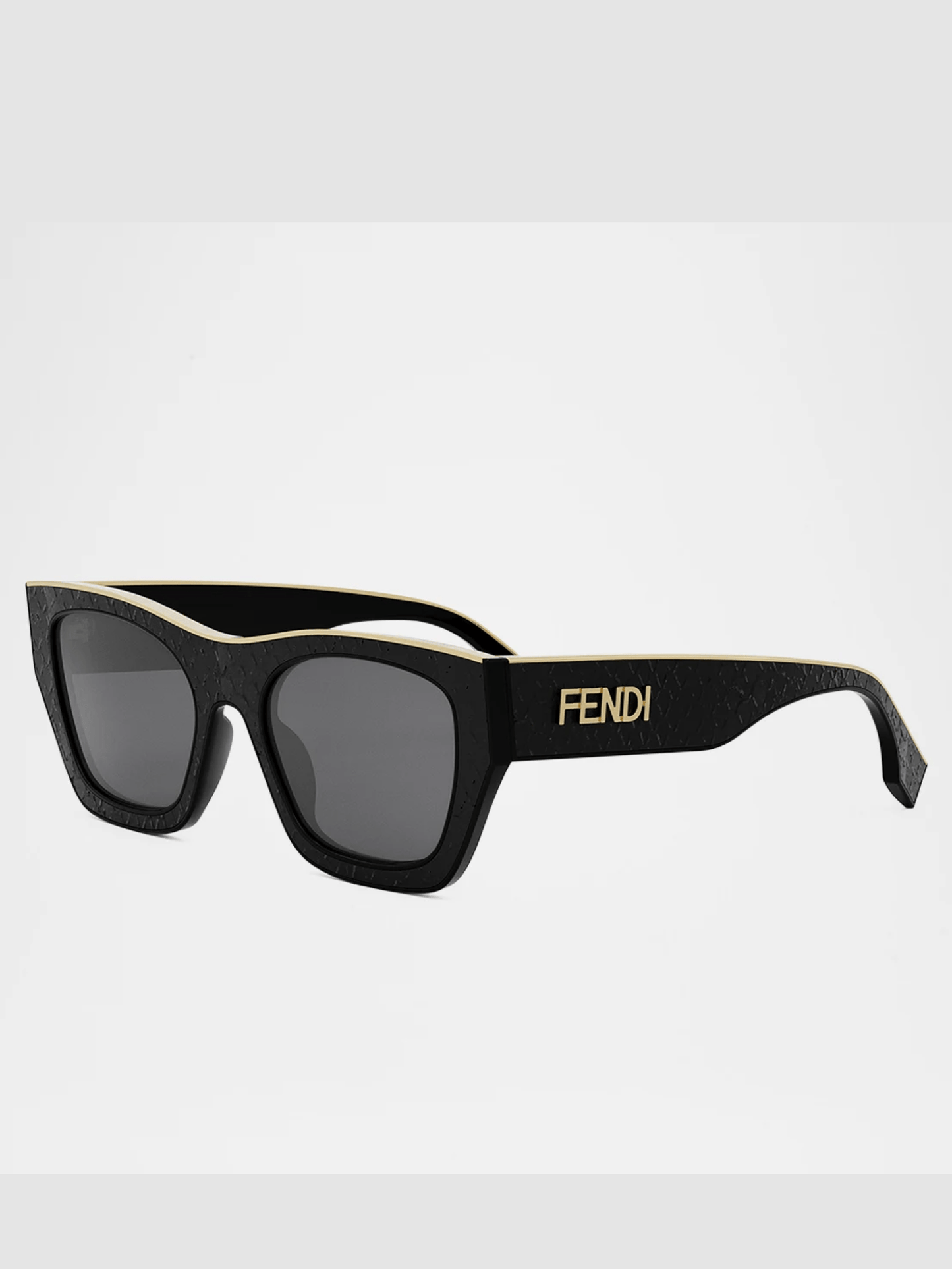 Fendi FE40126I 5301A Injected Sunglasses in Black/Gold