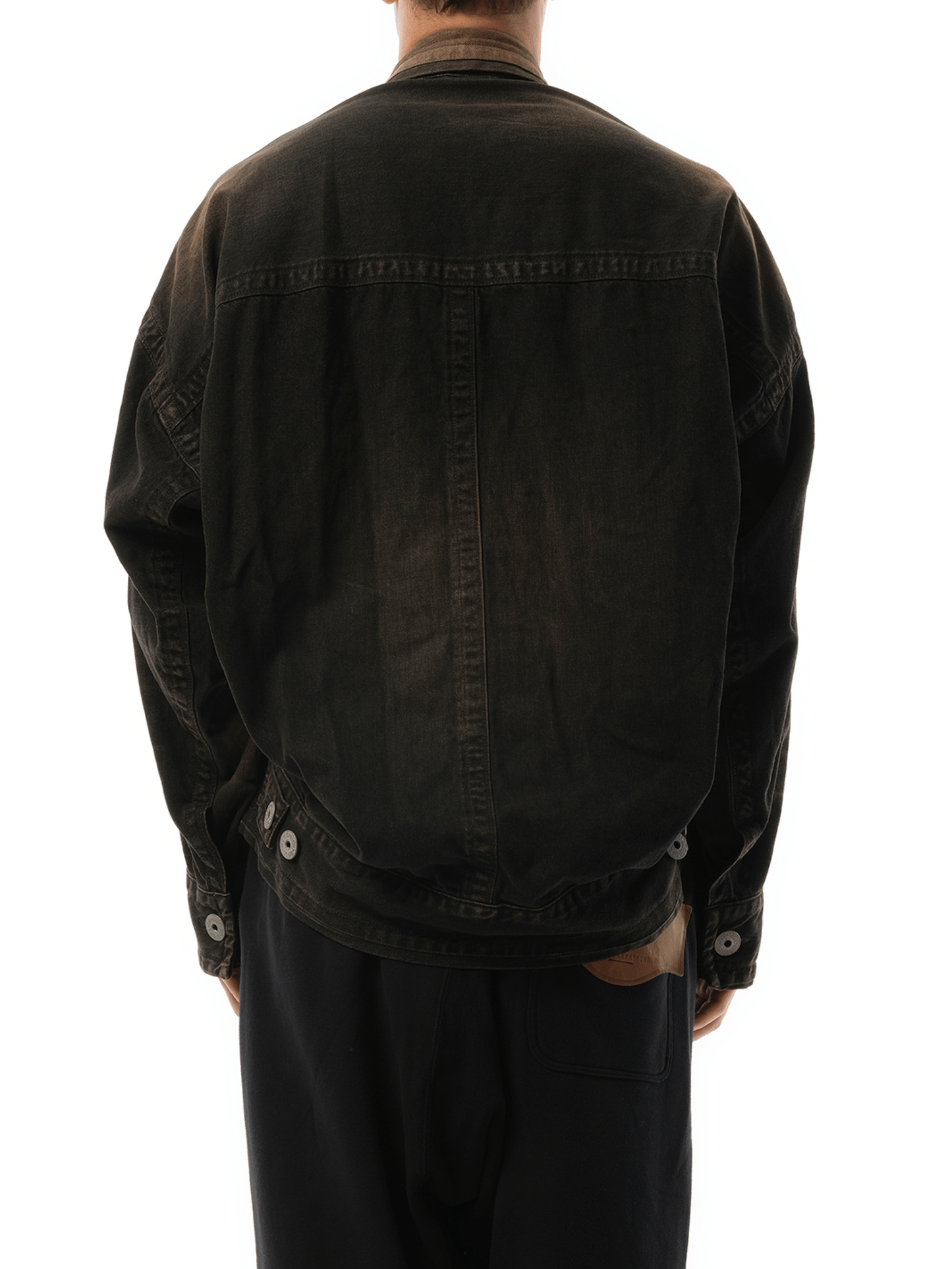 Maison Mihara Yasuhiro Amateur Sewn Denim Jacket in Black