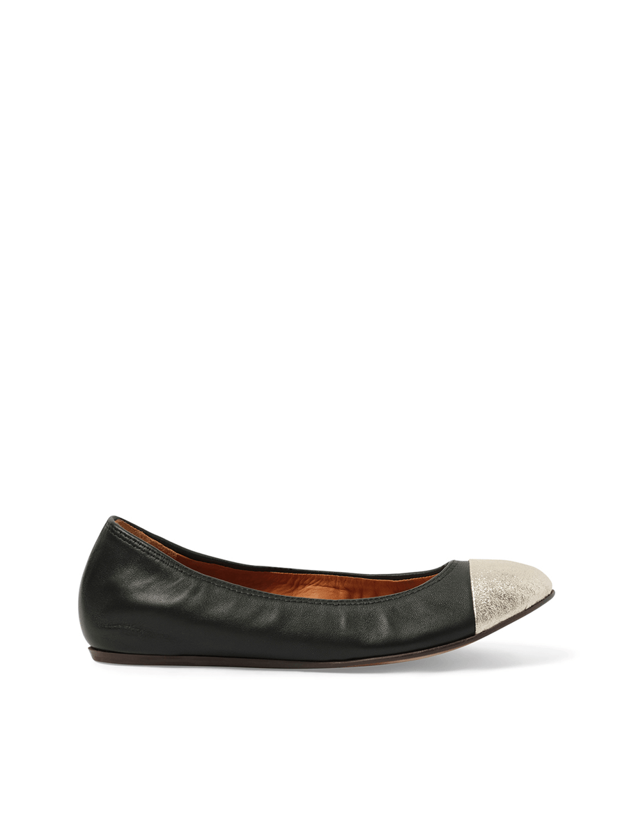 Captoe Shoes in Black Side View | LANVIN