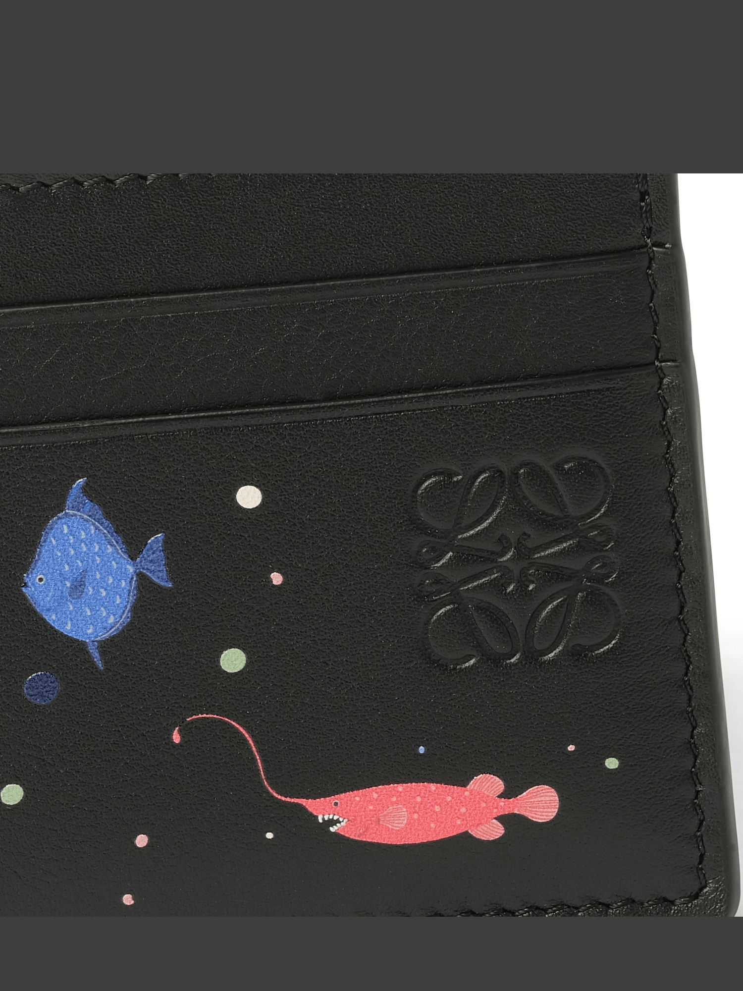 Loewe Suna Fujita Deep Sea Cardholder in Black