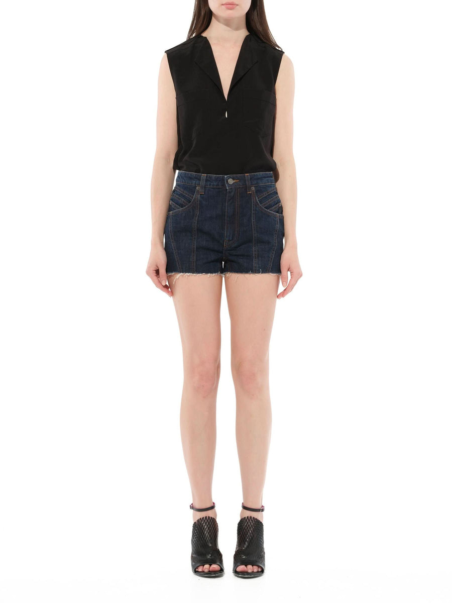 Denim Shorts in Indigo
