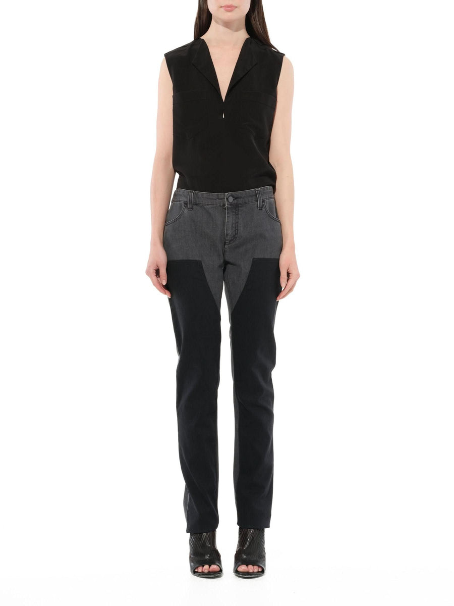 Jeans in Two Tone Black