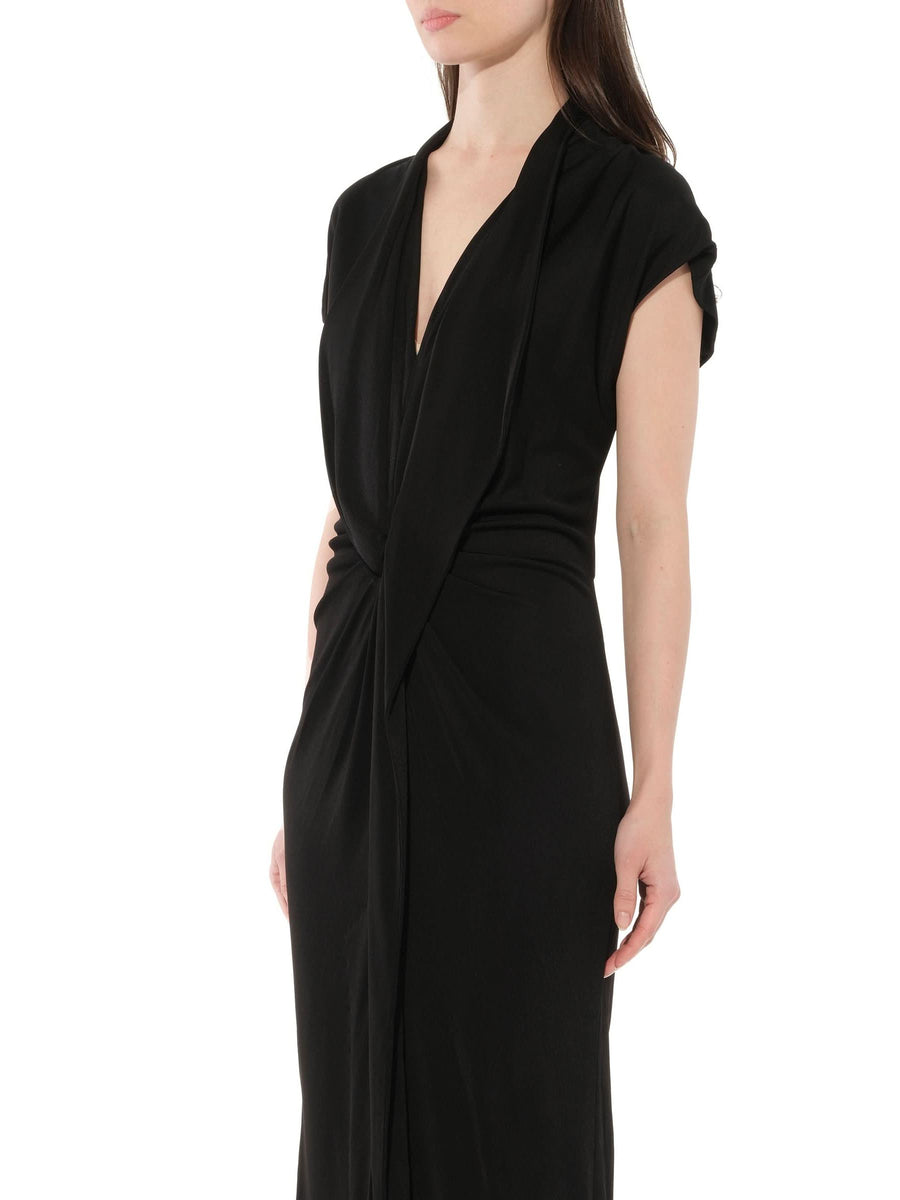 Podium Long Dress in Black