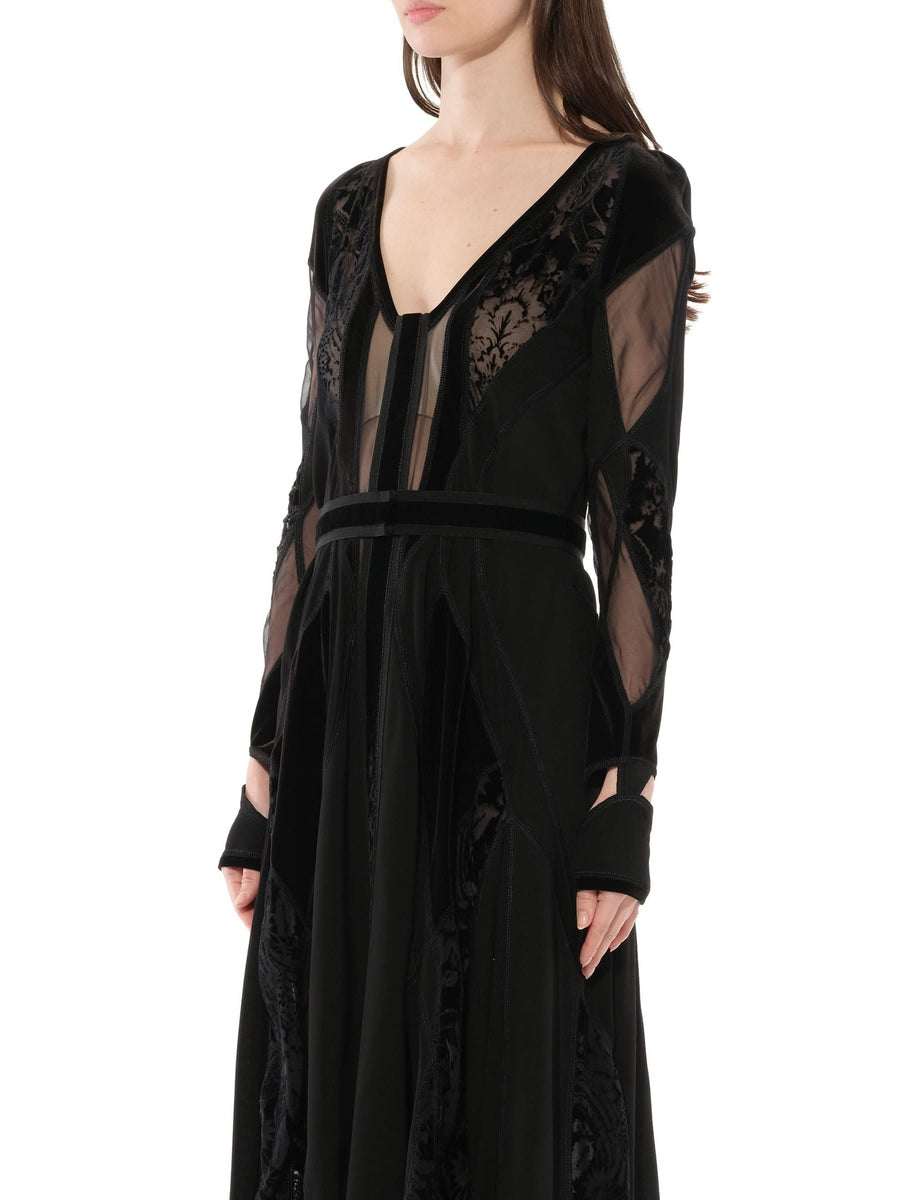 Podium Long Dress in Black