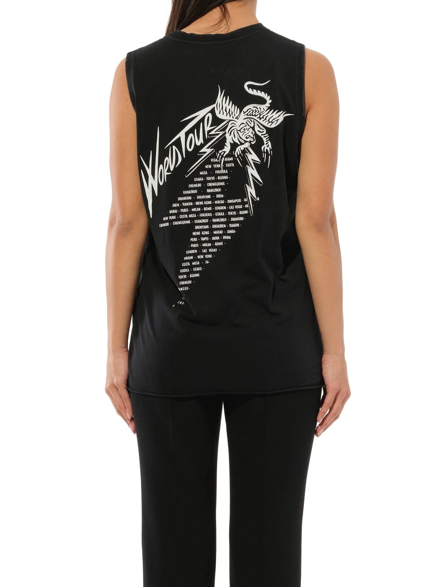 Podium Sleeveless T-Shirt Black