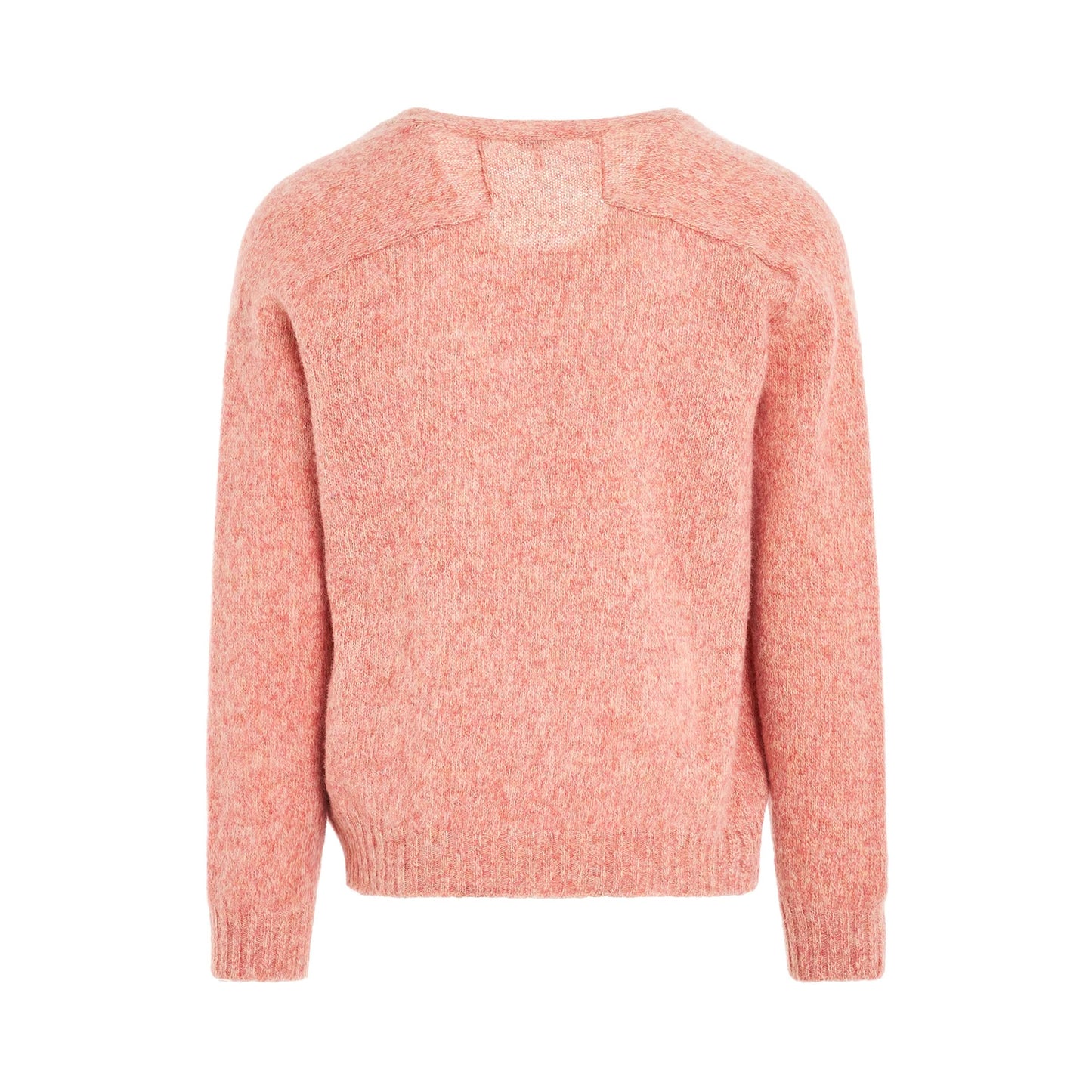 Wool Cardigan in Pink/Yellow