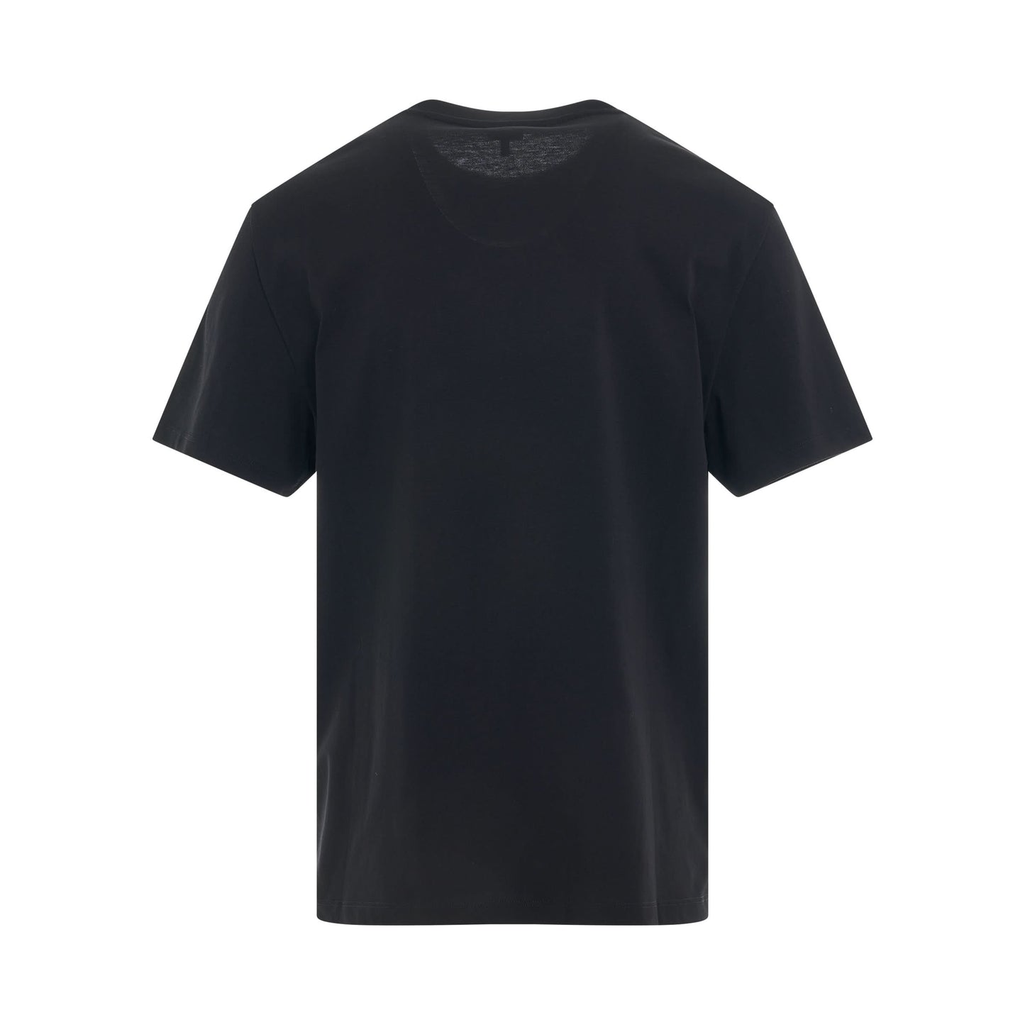 Anagram Logo Embroidered Relax Fit T-Shirt in Black