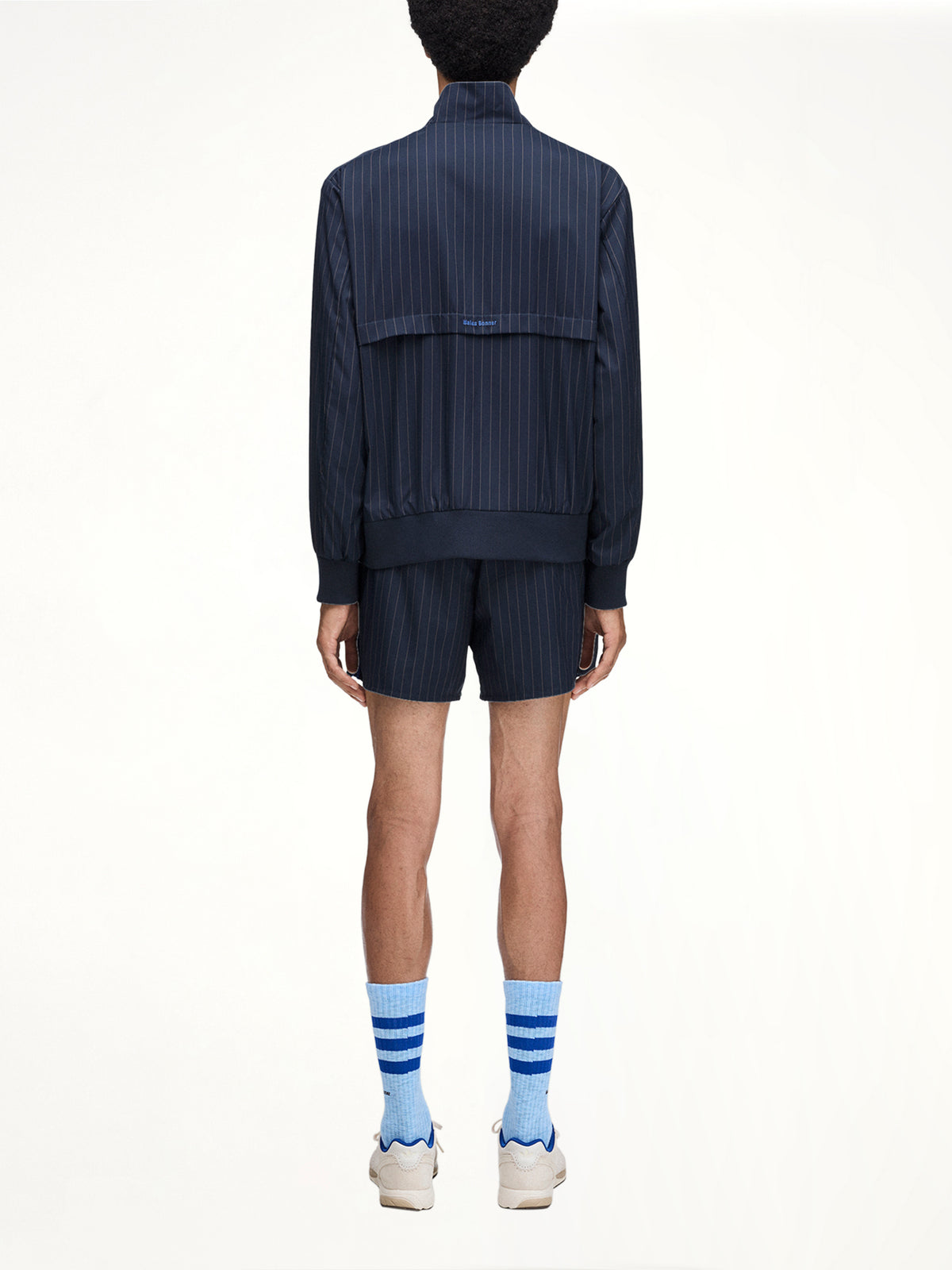Adidas x WB Pinstripe Track Top in Night Navy