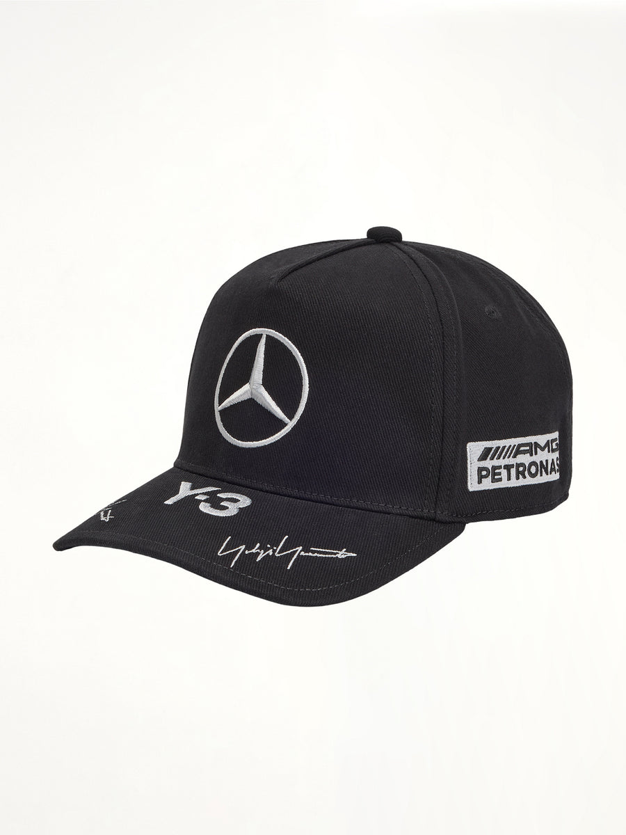 Y-3 x Mercedes Race Cap in Black