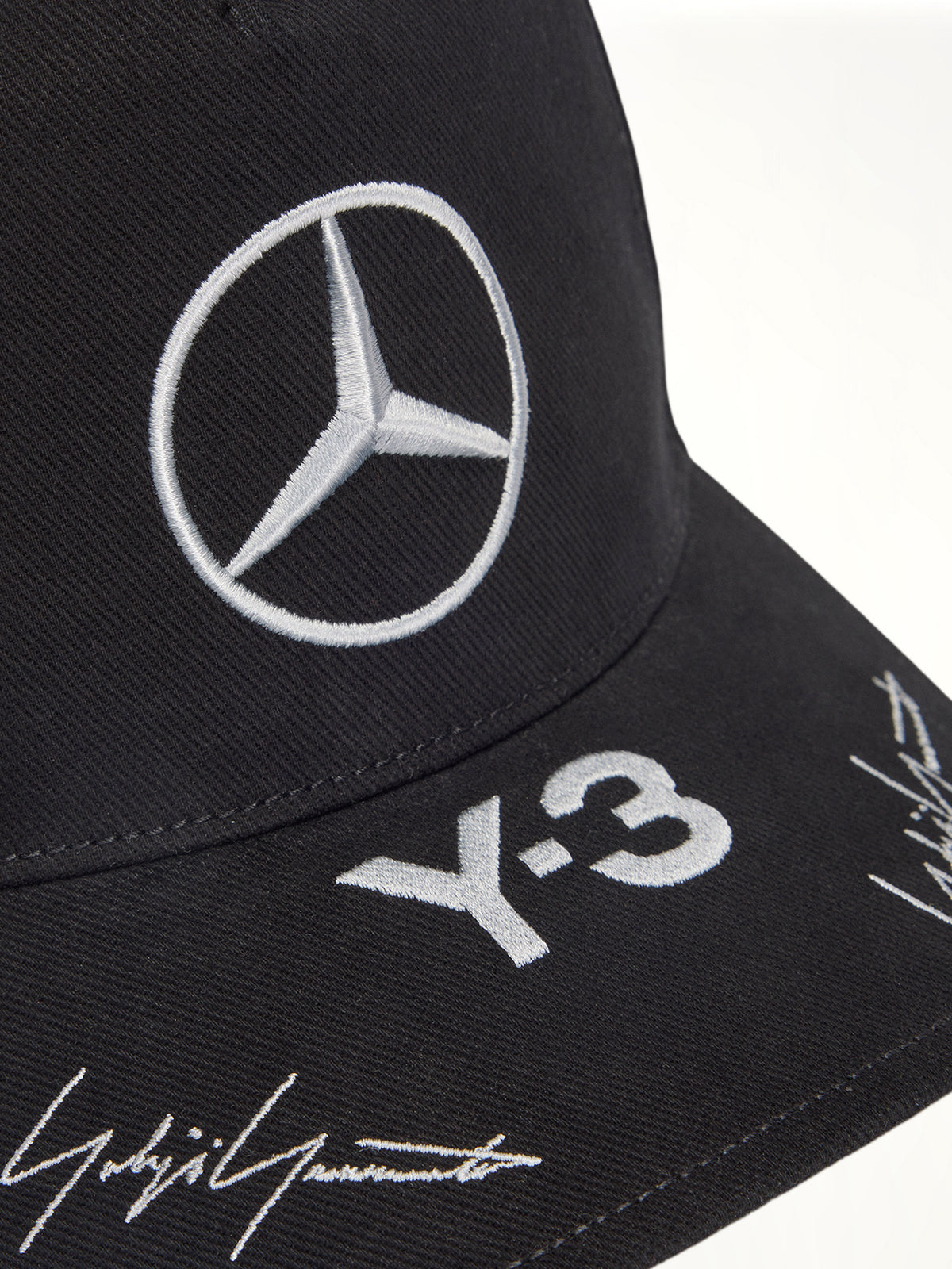 Y-3 x Mercedes 黑色赛车帽