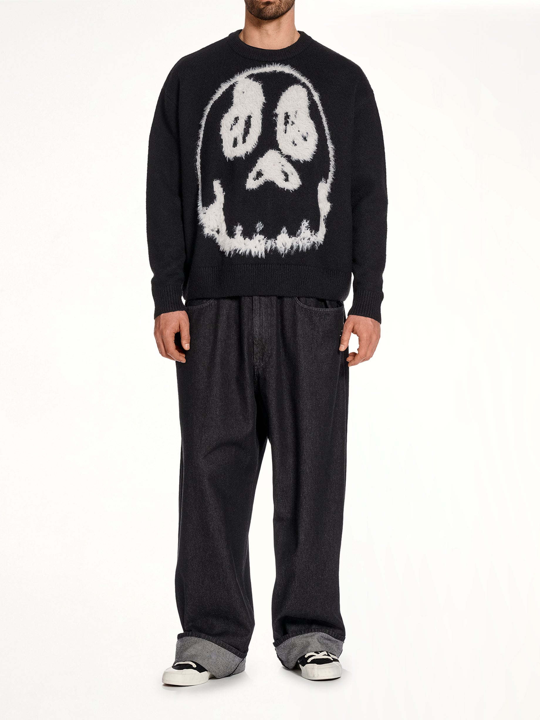 Y-3 Denim Pants in Black