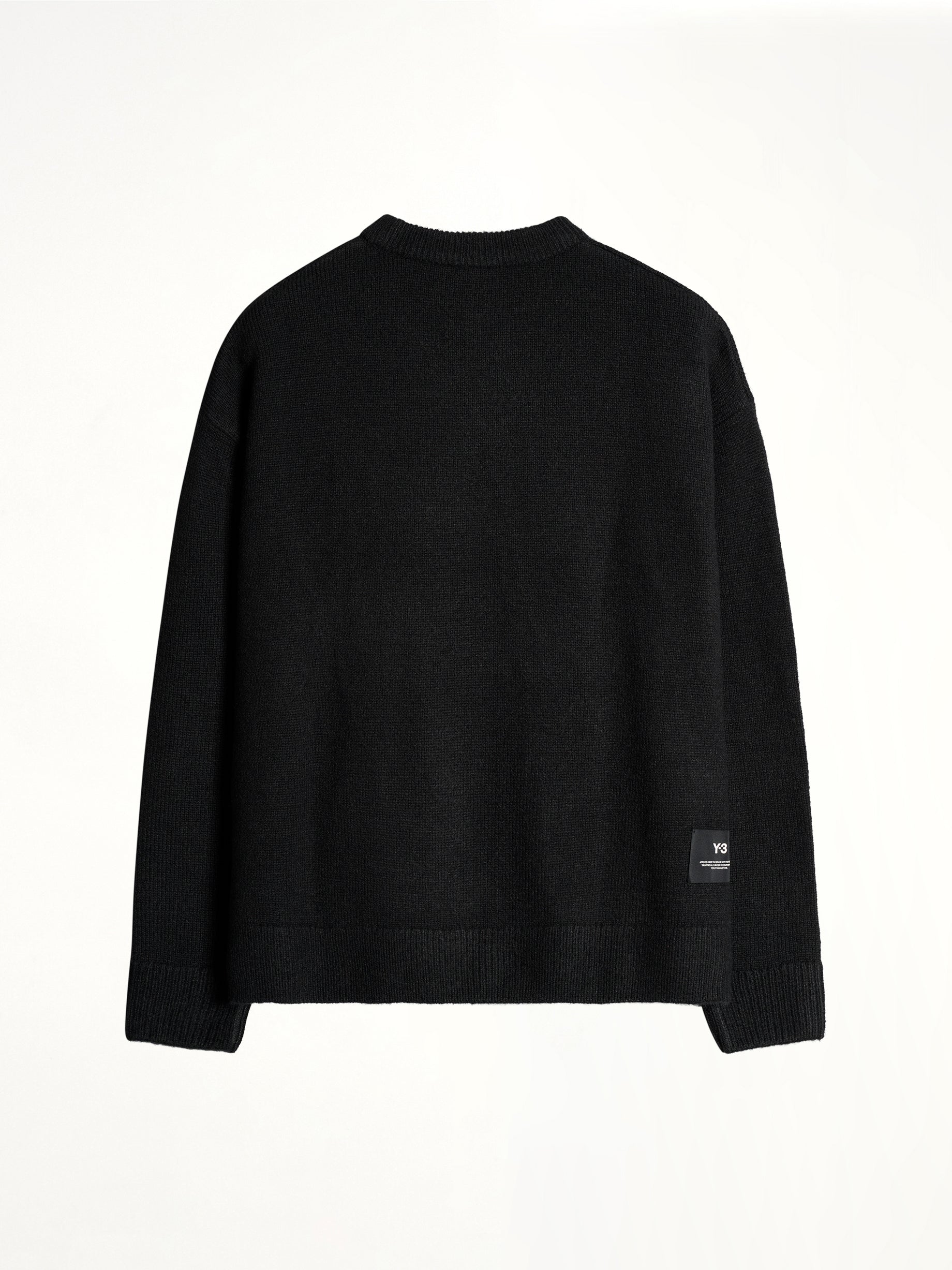 Skull Graphic Knit Sweater in Black