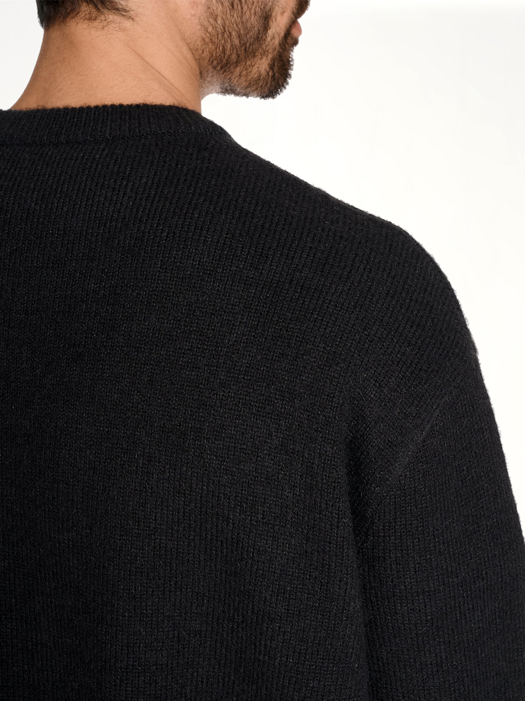 Skull Graphic Knit Sweater in Black