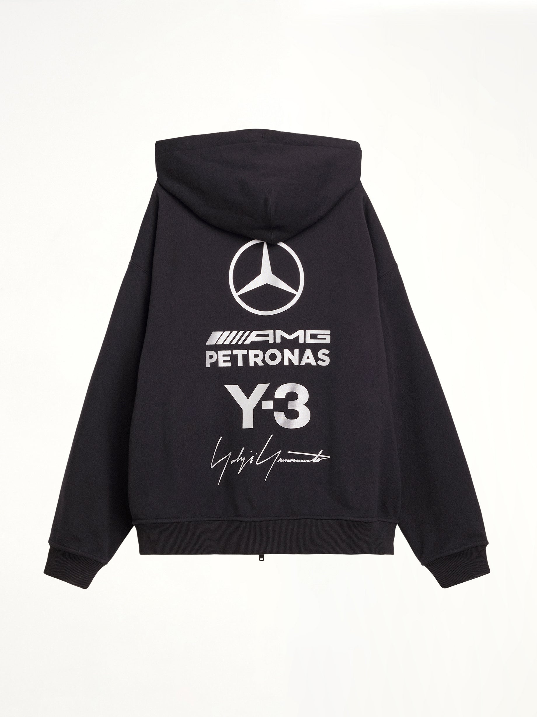 F1 黑色拉链连帽衫