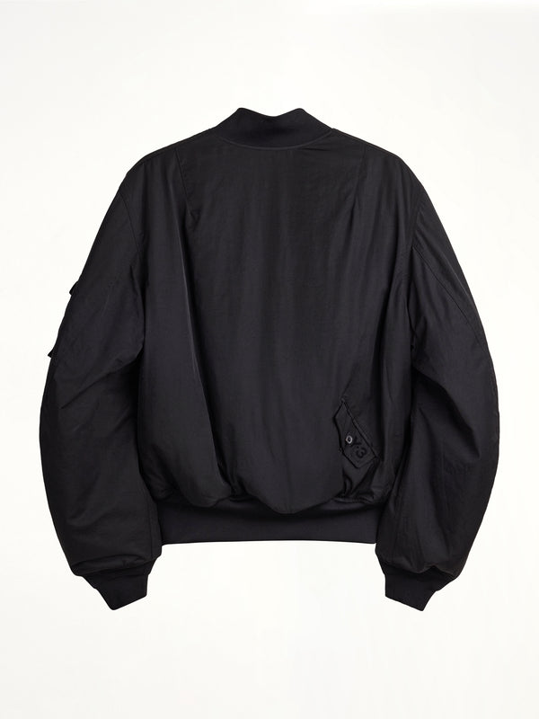 Y-3 Nylon Bomber Jacket in Black
