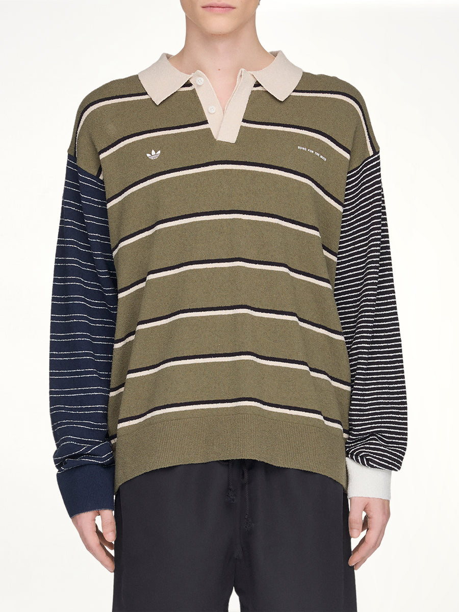 Adidas x SFTM ADI007 LS T-Shirt in Olive Strata