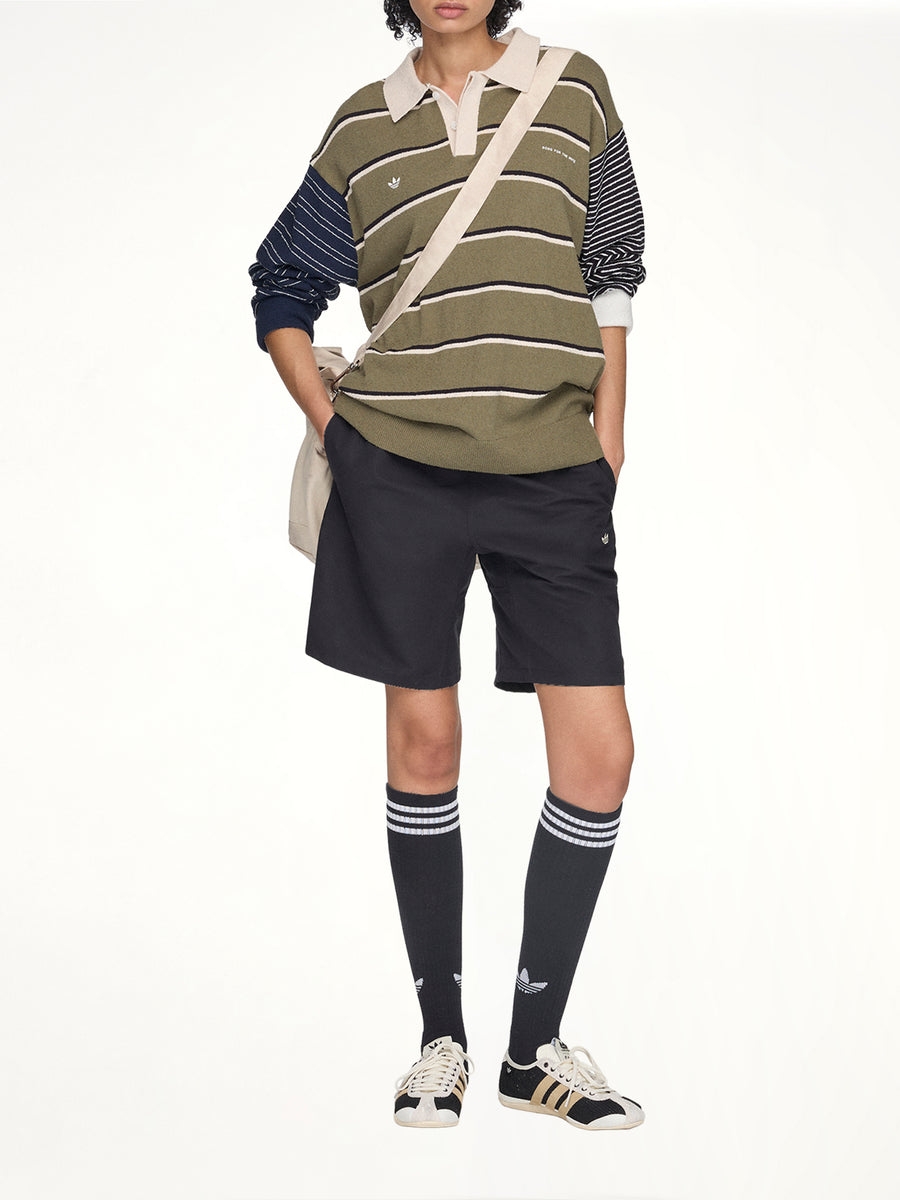 Adidas x SFTM ADI007 LS T-Shirt in Olive Strata