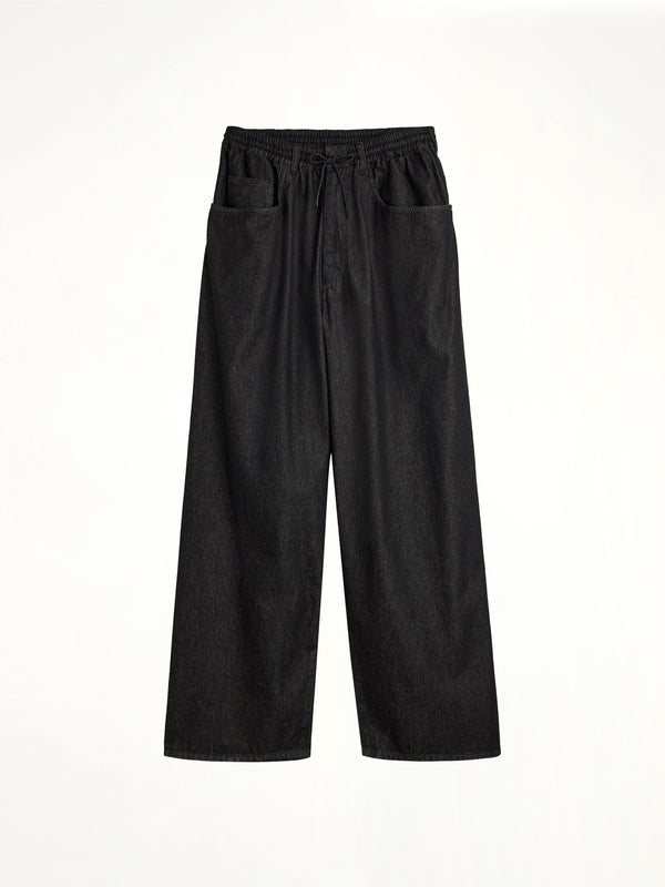 Y-3 Denim Pants in Black