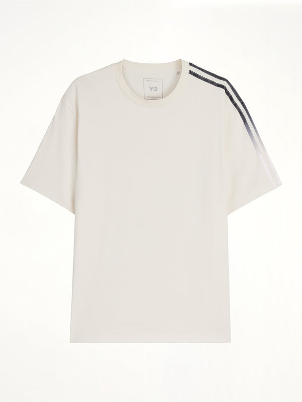 Gradient 3 Stripes T-Shirt in Chalk White